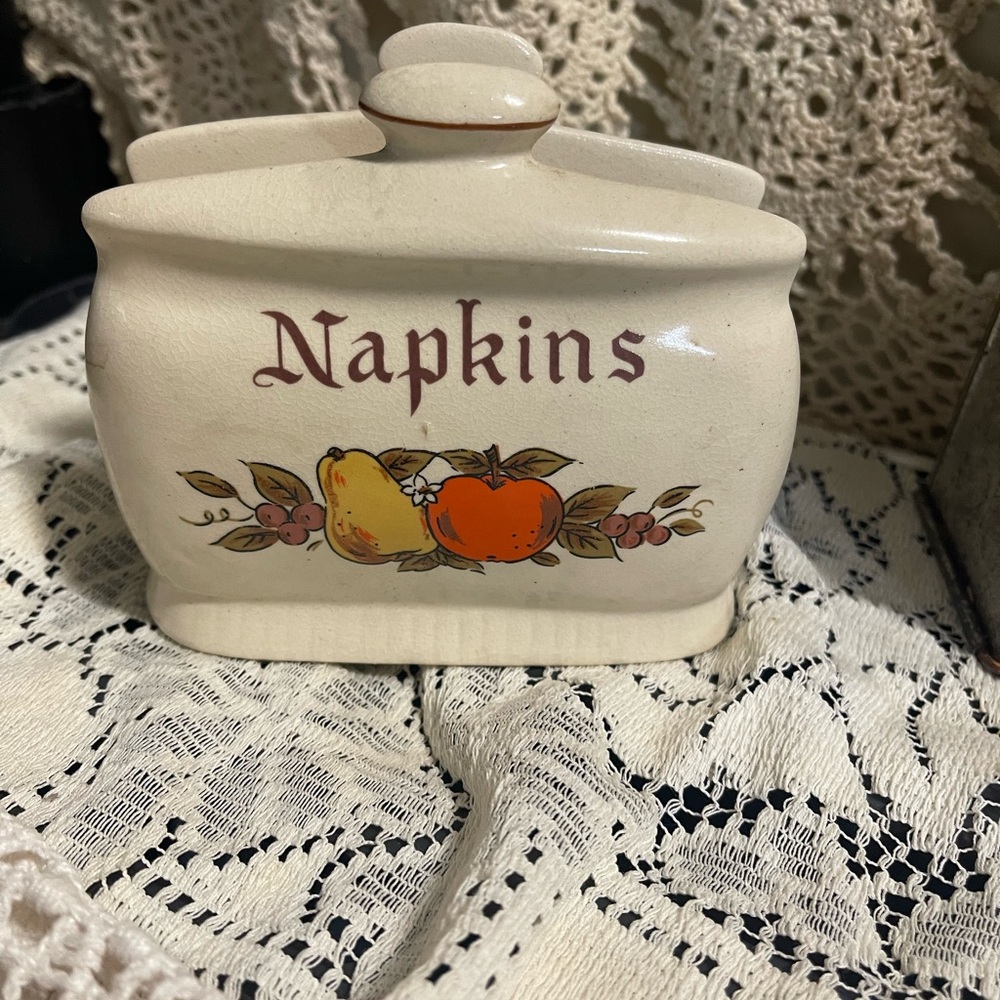 Vintage Ceramic Napkin Holder